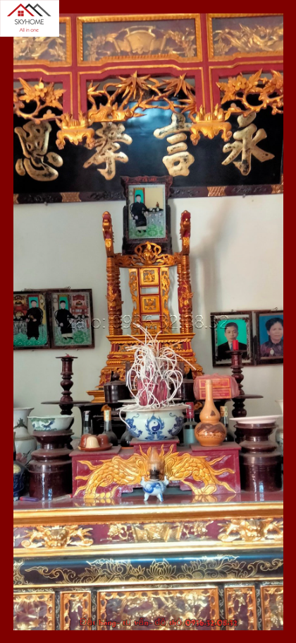 Hoành phi gỗ phòng thờ chữ Vĩnh ngôn hiếu ân